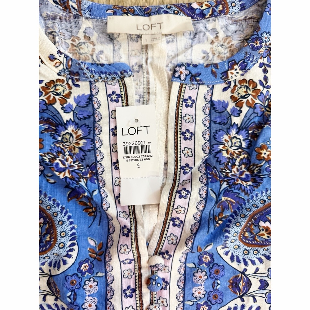 ๐ NWT LOFT Bandana Print Mini Flounce Dress - Picture 6 of 10